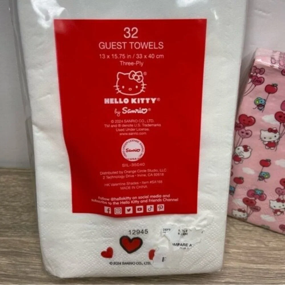 Hello Kitty Guest & Beverage Napkins Bundle NEW